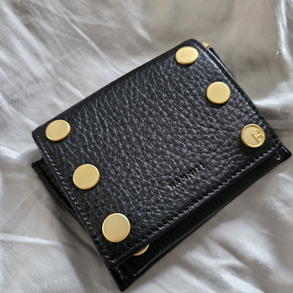Hammitt Black Leather Crossbody with Gold Stud Accents - Picture 6 of 7